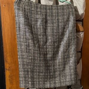 Liz Claiborne Black and White Tweed Pencil Skirt